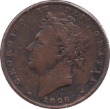 1826 FARTHING ( FINE ) - Cambridgeshire Coins