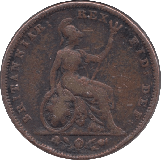 1826 FARTHING ( FINE ) - Cambridgeshire Coins