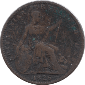 1826 FARTHING ( FINE ) - Farthing - Cambridgeshire Coins