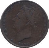 1826 FARTHING ( FINE ) - Farthing - Cambridgeshire Coins