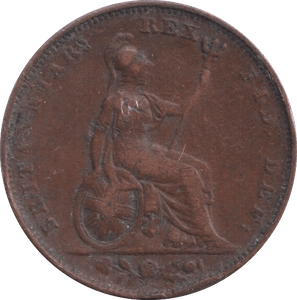 1826 FARTHING ( FINE ) - Farthing - Cambridgeshire Coins