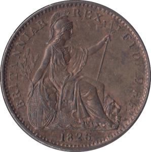 1826 FARTHING ( UNC ) - Farthing - Cambridgeshire Coins