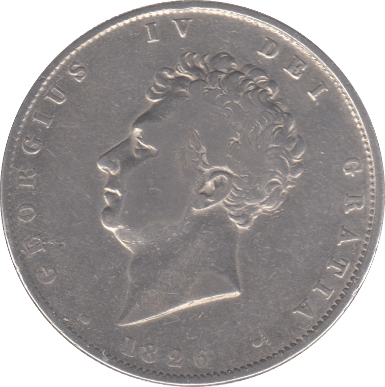 1826 HALFCROWN ( FINE ) 6 - Halfcrown - Cambridgeshire Coins