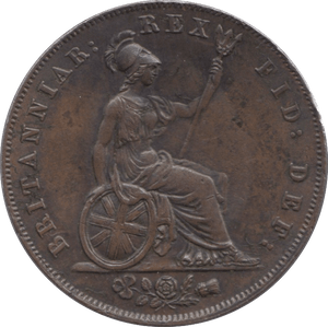 1826 HALFPENNY ( AUNC ) - Halfpenny - Cambridgeshire Coins