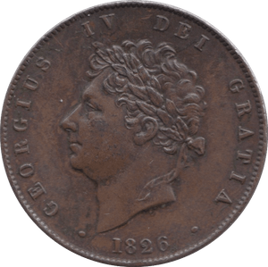 1826 HALFPENNY ( AUNC ) - Halfpenny - Cambridgeshire Coins