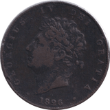 1826 HALFPENNY ( FINE ) - Halfpenny - Cambridgeshire Coins