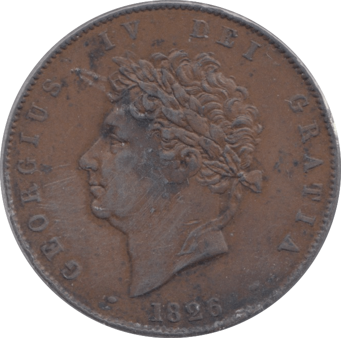 1826 HALFPENNY ( GVF ) 2 - Halfpenny - Cambridgeshire Coins