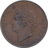 1826 HALFPENNY ( GVF ) 2 - Halfpenny - Cambridgeshire Coins