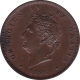 1826 PENNY ( AUNC ) - Penny - Cambridgeshire Coins