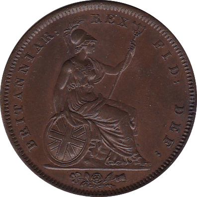 1826 PENNY ( AUNC ) - Penny - Cambridgeshire Coins