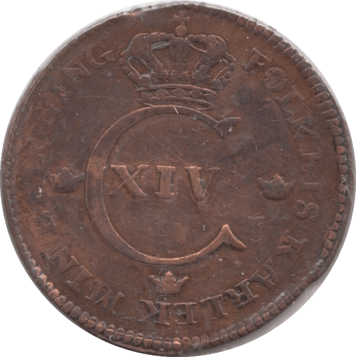 1827 1/2 SKILLING SWEDEN - WORLD COINS - Cambridgeshire Coins