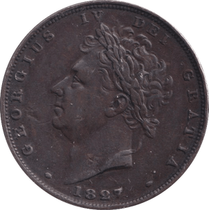 1827 FARTHING ( VF ) - Farthing - Cambridgeshire Coins