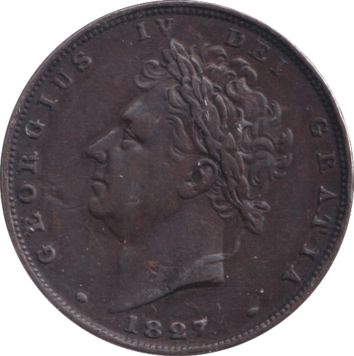 1827 FARTHING ( VF ) - Farthing - Cambridgeshire Coins