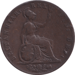 1827 HALFPENNY ( FINE ) - Halfpenny - Cambridgeshire Coins