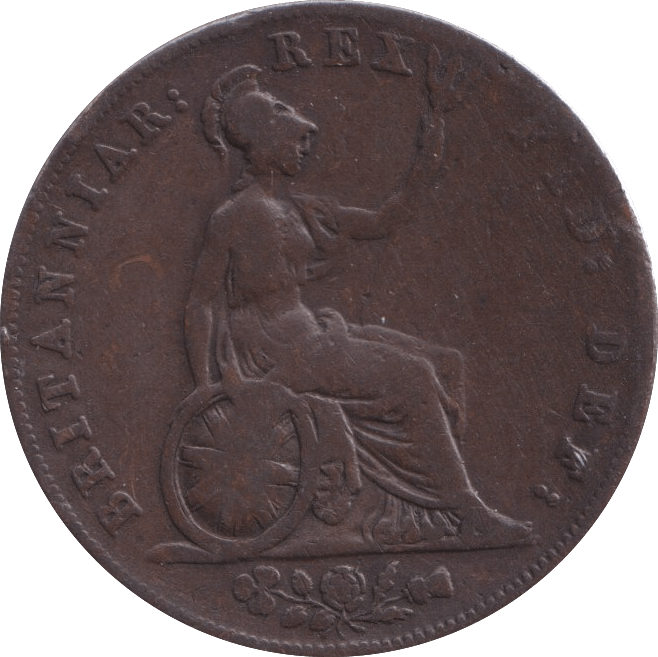 1827 HALFPENNY ( FINE ) - Halfpenny - Cambridgeshire Coins