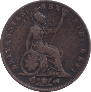 1827 HALFPENNY ( GF ) - Halfpenny - Cambridgeshire Coins