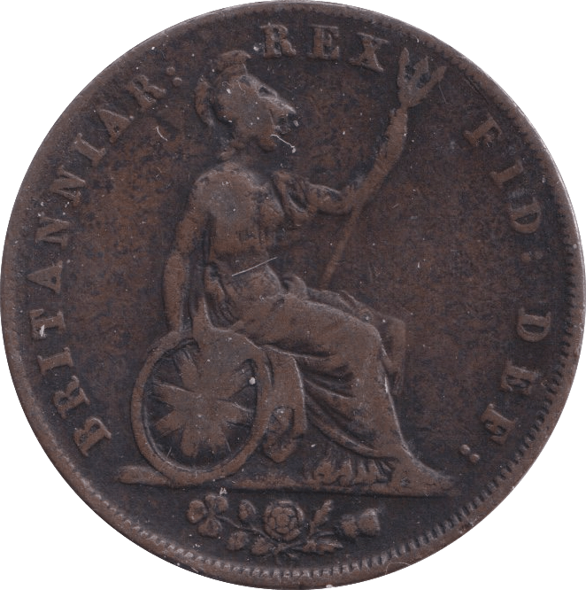 1827 HALFPENNY ( GF ) - Halfpenny - Cambridgeshire Coins