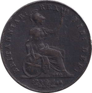 1827 HALFPENNY ( GF ) - Halfpenny - Cambridgeshire Coins