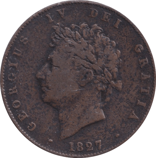 1827 HALFPENNY ( GF ) - Halfpenny - Cambridgeshire Coins