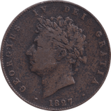 1827 HALFPENNY ( GF ) - Halfpenny - Cambridgeshire Coins