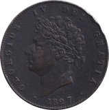 1827 HALFPENNY ( GF ) - Halfpenny - Cambridgeshire Coins