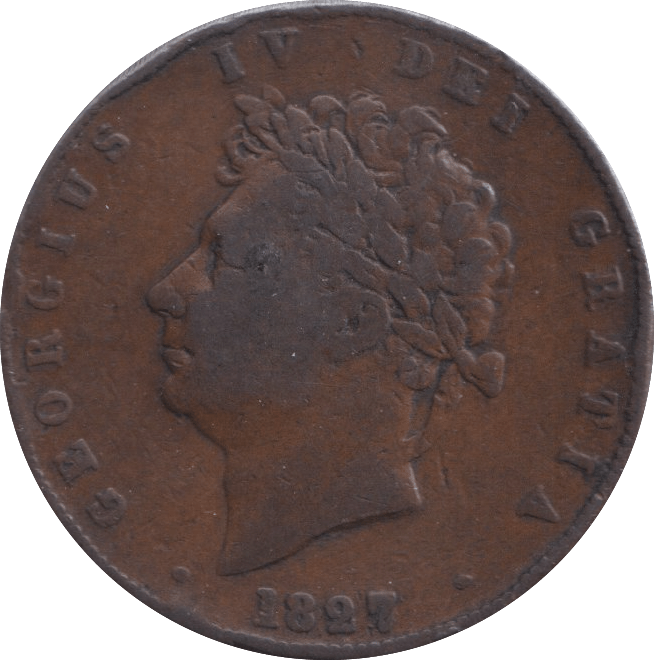 1827 HALFPENNY ( NF ) - Halfpenny - Cambridgeshire Coins