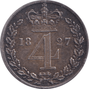 1827 MAUNDY FOURPENCE ( GVF ) - Maundy Coins - Cambridgeshire Coins