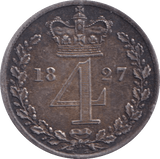 1827 MAUNDY FOURPENCE ( GVF ) - Maundy Coins - Cambridgeshire Coins