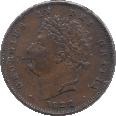1827 ONE THIRD FARTHING ( EF ) - One Third Farthing - Cambridgeshire Coins