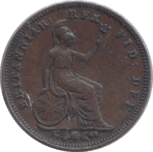 1827 ONE THIRD FARTHING ( GVF ) - One Third Farthing - Cambridgeshire Coins