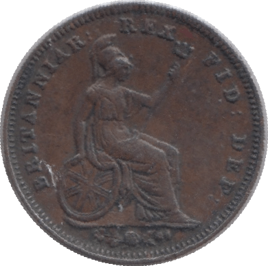 1827 ONE THIRD FARTHING ( GVF ) - One Third Farthing - Cambridgeshire Coins