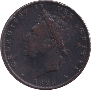 1828 FARTHING ( FINE ) - Farthing - Cambridgeshire Coins
