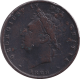 1828 FARTHING ( FINE ) - Farthing - Cambridgeshire Coins