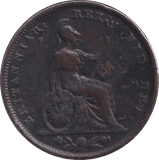 1828 FARTHING ( FINE ) - Farthing - Cambridgeshire Coins