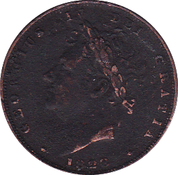 1828 FARTHING ( F ) - Farthing - Cambridgeshire Coins