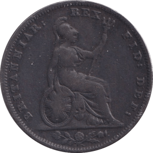 1829 FARTHING ( FINE ) - Farthing - Cambridgeshire Coins