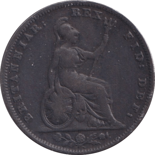 1829 FARTHING ( FINE ) - Farthing - Cambridgeshire Coins