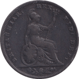 1829 FARTHING ( FINE ) - Farthing - Cambridgeshire Coins
