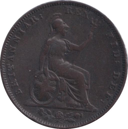 1829 FARTHING ( VF ) - Farthing - Cambridgeshire Coins