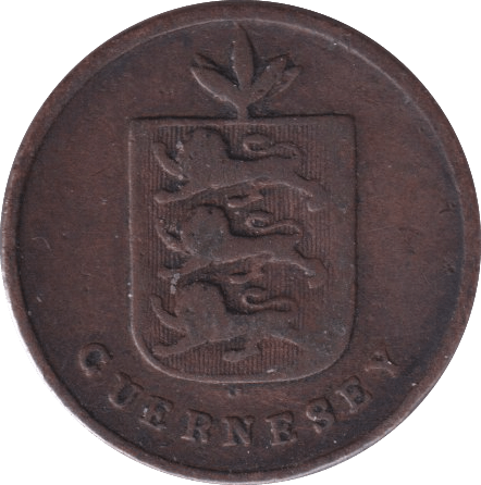 1830 1 DOUBLE GUERNSEY - WORLD COINS - Cambridgeshire Coins