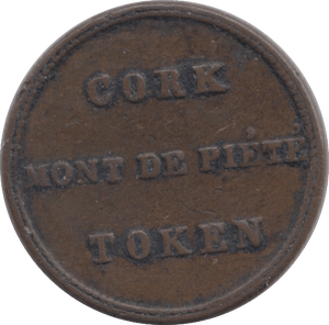1830 CORK FARTHING TOKEN - OTHER TOKENS - Cambridgeshire Coins