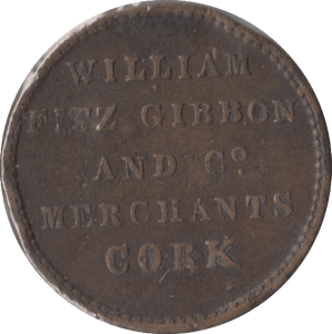 1830 FARTHING TOKEN CORK - FARTHING TOKEN - Cambridgeshire Coins