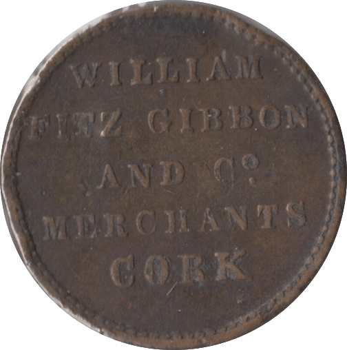 1830 FARTHING TOKEN CORK - FARTHING TOKEN - Cambridgeshire Coins