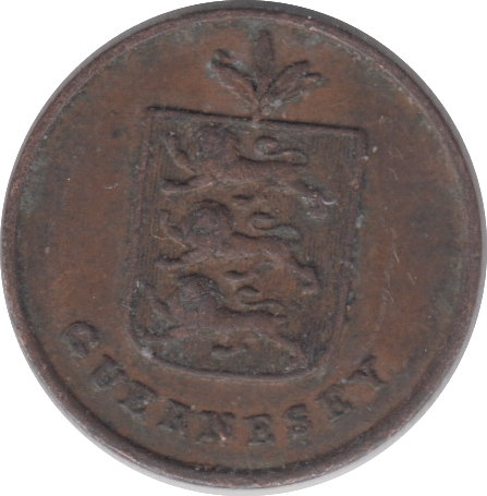 1830 GUERNSEY ONE DOUBLE - WORLD COINS - Cambridgeshire Coins