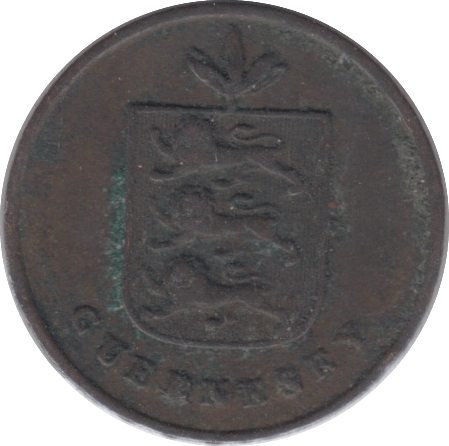 1830 GUERNSEY ONE DOUBLE - WORLD COINS - Cambridgeshire Coins