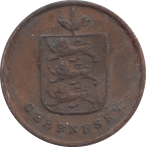 1830 GUERNSEY ONE DOUBLE - WORLD COINS - Cambridgeshire Coins