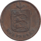 1830 GUERNSEY ONE DOUBLE - WORLD COINS - Cambridgeshire Coins