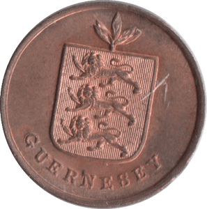 1830 ONE DOUBLE GUERNSEY - WORLD COINS - Cambridgeshire Coins