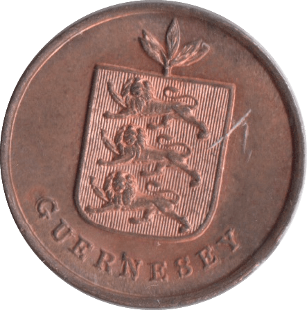 1830 ONE DOUBLE GUERNSEY - WORLD COINS - Cambridgeshire Coins