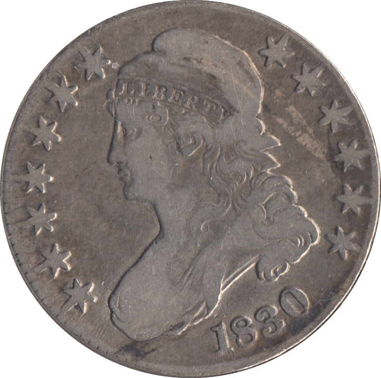 1830 SILVER 50 CENTS USA - SILVER WORLD COINS - Cambridgeshire Coins